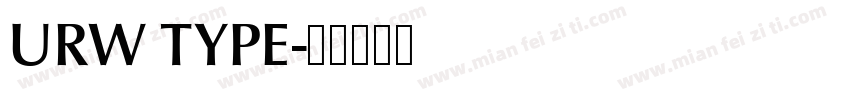 URW TYPE字体转换